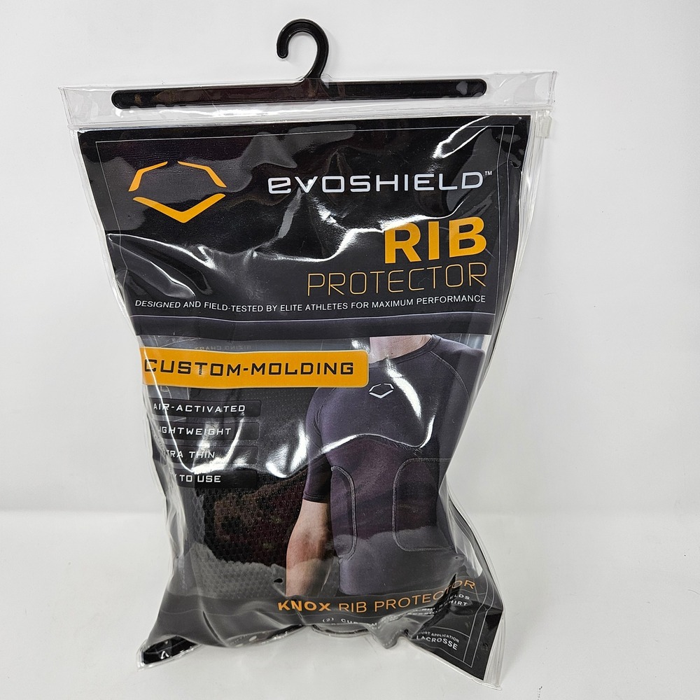 EvoShield Knox Rib Protector Custom Molding Compression Shirt Grey Adult Small